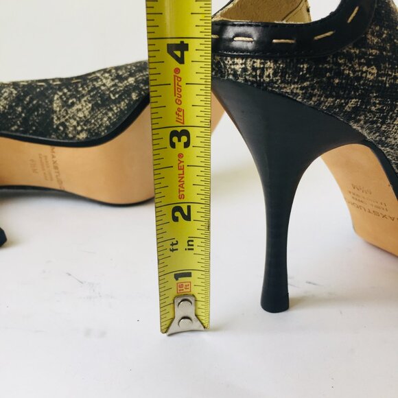 Max Studio Black/White Stiletto Heels – Size 6.5 - Picture 7 of 7